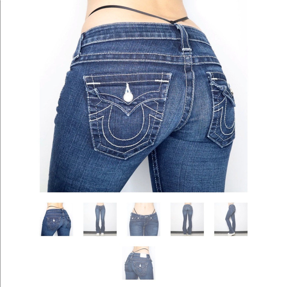 TRUE RELIGION LOW RISE FLARE JEANS. SIZE 29 PERFECT CONDITION BOUGHT FOR $250